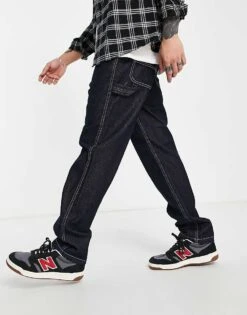 Dickies Garyville Relaxed Straight Fit Jeans In Washed Indigo For Men Blue -Dickies Sales Store 201636111 1 blue 1