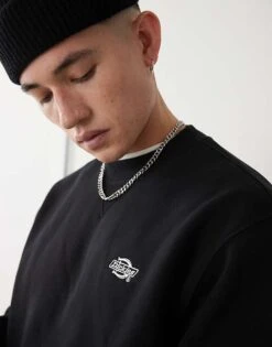 Dickies Summerdale Premium Oversized Sweatshirt In Black For Men -Dickies Sales Store 204435875 4