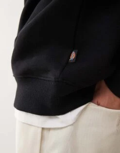 Dickies Oakport Small Logo Sweatshirt In Black For Men -Dickies Sales Store 204436002 4