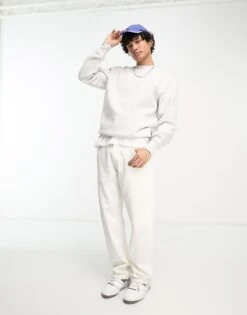 Dickies Summerdale Premium Oversized Sweatshirt In Grey For Men Light Grey Melange -Dickies Sales Store 204436043 3