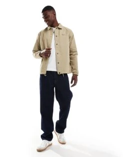 Dickies Oakport Coach Jacket In Khaki For Unisex -Dickies Sales Store 204436118 3