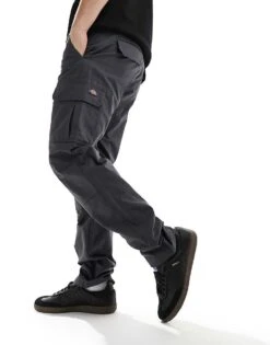 Dickies Millerville Cargo Trousers In Grey For Men Charcoal Grey