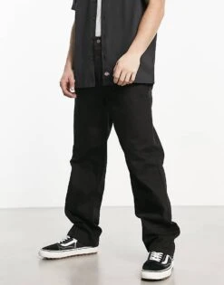 Dickies Thomasville Relaxed Fit Denim Jeans In Black For Men Rinsed Black -Dickies Sales Store 204455481 3