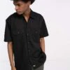 Dickies Short Sleeve Work Shirt In Black For Men -Dickies Sales Store 204455735 1 black