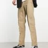 Dickies Slim Straight Double Knee Work Chino Trousers In Khaki For Men