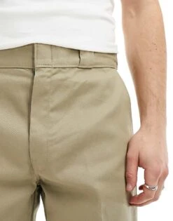 Dickies Double Knee Work Chino Trousers In Khaki For Men -Dickies Sales Store 204456040 5