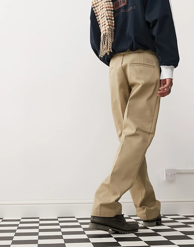 Dickies 874 Straight Fit Work Chino Trousers In Khaki For Men 4 Dickies 874 Straight Fit Work Chino Trousers In Khaki For Men - Image 2