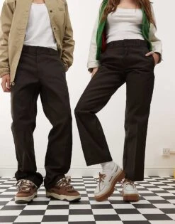 Dickies 874 Straight Fit Work Chino Trousers In Dark Brown For Unisex 12 Dickies 874 Straight Fit Work Chino Trousers In Dark Brown For Unisex -Dickies Sales Store 204456124 5