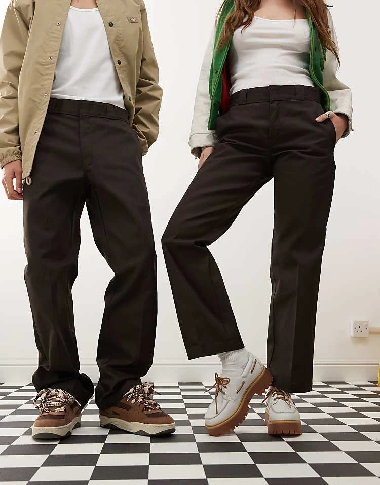 Dickies 874 Straight Fit Work Chino Trousers In Dark Brown For Unisex 7 Dickies 874 Straight Fit Work Chino Trousers In Dark Brown For Unisex - Image 5