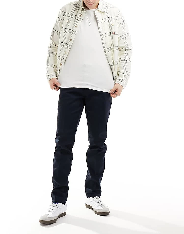 Dickies 872 Slim Fit Work Chino Trousers In Navy For Men Dark Navy 6 Dickies 872 Slim Fit Work Chino Trousers In Navy For Men Dark Navy - Image 4