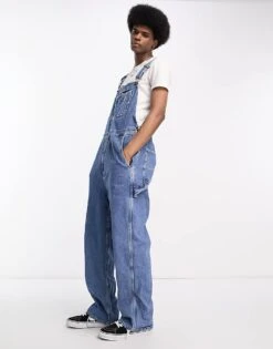 Dickies Classic Bib Denim Overall Dungarees In Blue For Men Classic Blue