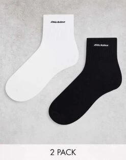 Dickies New Carlyss Socks 2 Pack In Black White Multipack For Men -Dickies Sales Store 204477169 1 blackwhite 1