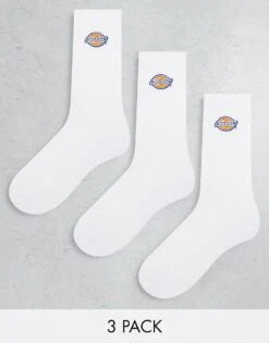 Dickies Valley Grove 3 Pack Crew Socks In White Multipack For Men -Dickies Sales Store 204477243 1 white 1