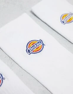 Dickies Valley Grove 3 Pack Crew Socks In White Multipack For Men -Dickies Sales Store 204477243 4