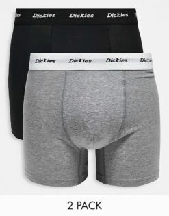 Dickies 2 Pack Trunk Boxers In Black And Grey Multipack For Men -Dickies Sales Store 204477295 1 blackandgrey 1
