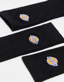 Dickies Valley Grove 3 Pack Crew Socks In Black Multipack For Men -Dickies Sales Store 204477418 3