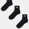 Dickies Valley Grove Mid 3 Pack Socks Multipack In Black For Men -Dickies Sales Store 204477431 1 black