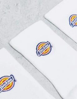 Dickies Valley Grove Mid 3 Pack Socks Multipack In White For Men -Dickies Sales Store 204477501 3