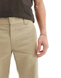 Dickies Silm Fit Shorts In Khaki For Men Beige -Dickies Sales Store 204727655 5