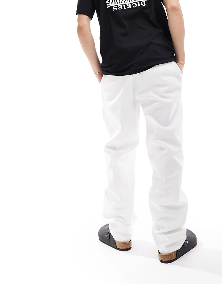 Dickies 874 Straight Fit Trousers In White For Unisex 4 Dickies 874 Straight Fit Trousers In White For Unisex - Image 2