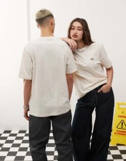 Dickies Mapleton T-shirt With Small Left Chest Logo In Stone For Unisex Whitecap Gray -Dickies Sales Store 205088041 4