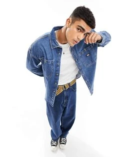 Dickies Houston Denim Shirt In Classic Blue For Men