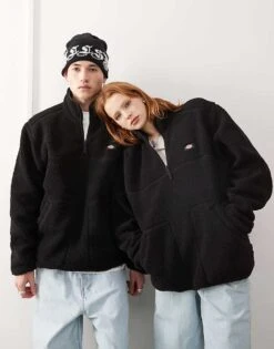 Dickies Mountain Hope High Pile Fleece Jacket In Black For Unisex 10 Dickies Mountain Hope High Pile Fleece Jacket In Black For Unisex -Dickies Sales Store 205088401 4