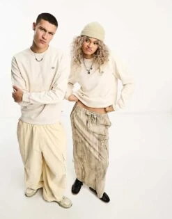 Dickies Oakport Sweatshirt In Stone For Unisex Whitecap Gray -Dickies Sales Store 205088795 4