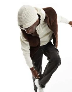 Dickies Woodworth Waffle Beanie In Ecru For Unisex -Dickies Sales Store 205089323 3