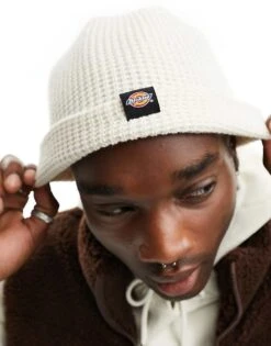 Dickies Woodworth Waffle Beanie In Ecru For Unisex -Dickies Sales Store 205089323 4