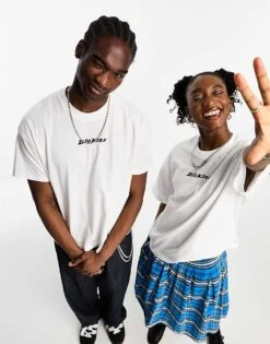 Dickies Enterprise Oversized T-shirt With Central Logo In White For Unisex