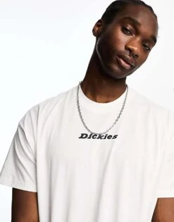 Dickies Enterprise Oversized T-shirt With Central Logo In White For Unisex -Dickies Sales Store 205089379 3