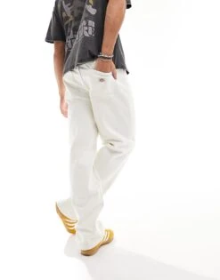 Dickies Thomasville Relaxed Fit Denim Jeans In Ecru For Men -Dickies Sales Store 205090433 5