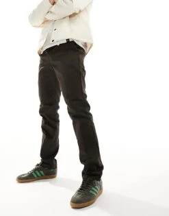 Dickies 872 Slim Fit Work Trousers Chinos In Dark Brown For Men