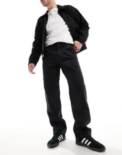 Dickies Duck Canvas Utility Trousers In Stone Washed Black For Men -Dickies Sales Store 205090525 1 stonewashedblack 1