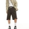 Dickies 13 Inch Tailored Shorts In Dark Brown For Men -Dickies Sales Store 205947414 1 darkbrown