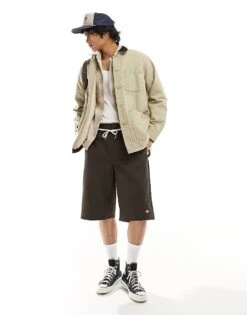 Dickies 13 Inch Tailored Shorts In Dark Brown For Men -Dickies Sales Store 205947414 5