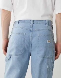 Dickies Garyville Relaxed Straight Fit Denim Jeans In Light Blue For Men Vintage Aged Blue -Dickies Sales Store 205948007 4