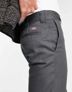Dickies 873 Work Trousers In Grey For Men Charcoal Grey -Dickies Sales Store 205952192 4