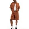 Dickies Fisherville Shorts In Brown Tan For Men Mocha Bisque -Dickies Sales Store 205952915 1 mochabisque