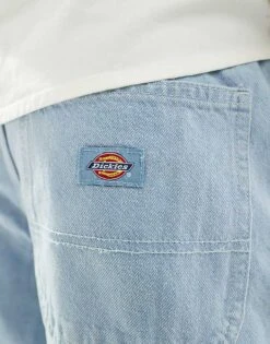 Dickies Madison Denim Baggy Fit Jeans In Light Blue For Men Vintage Aged Blue -Dickies Sales Store 205952942 2