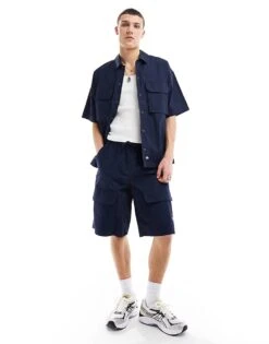 Dickies Fisherville Shorts In Dark Navy For Men -Dickies Sales Store 205953084 3