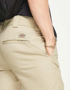 Dickies Slim Fit Shorts In Beige Tan For Men Khaki -Dickies Sales Store 205953245 4