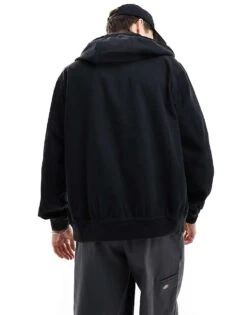 Dickies Duck Canvas Unlined Hooded Jacket In Washed Black For Men Sw Black -Dickies Sales Store 205955385 3