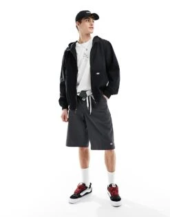 Dickies Duck Canvas Unlined Hooded Jacket In Washed Black For Men Sw Black -Dickies Sales Store 205955385 4