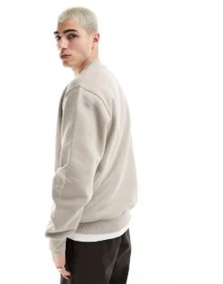Dickies Summerdale Premium Oversized Sweatshirt In Sand - Exclusive To Asos For Unisex Sandstone -Dickies Sales Store 205956106 3