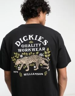 Dickies Fort Lewis Tiger Back Print T-shirt In Black- Exclusive To Asos For Unisex -Dickies Sales Store 205957010 1 black 1