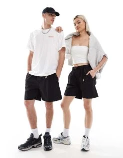 Dickies Jackson Tech Nylon Tape Belt Shorts In Black- Exclusive To Asos For Unisex -Dickies Sales Store 205957047 1 black 1