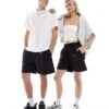 Dickies Jackson Tech Nylon Tape Belt Shorts In Black- Exclusive To Asos For Unisex -Dickies Sales Store 205957047 1 black