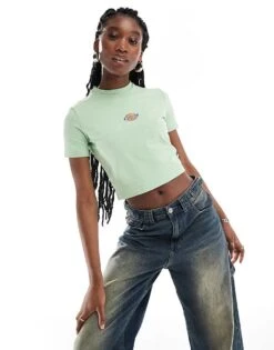 Dickies Maple Valley Baby T-shirt In Green For Unisex Quiet Green -Dickies Sales Store 206021344 1 quietgreen 1